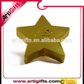 Factory direct sales brass metal star shaped badge